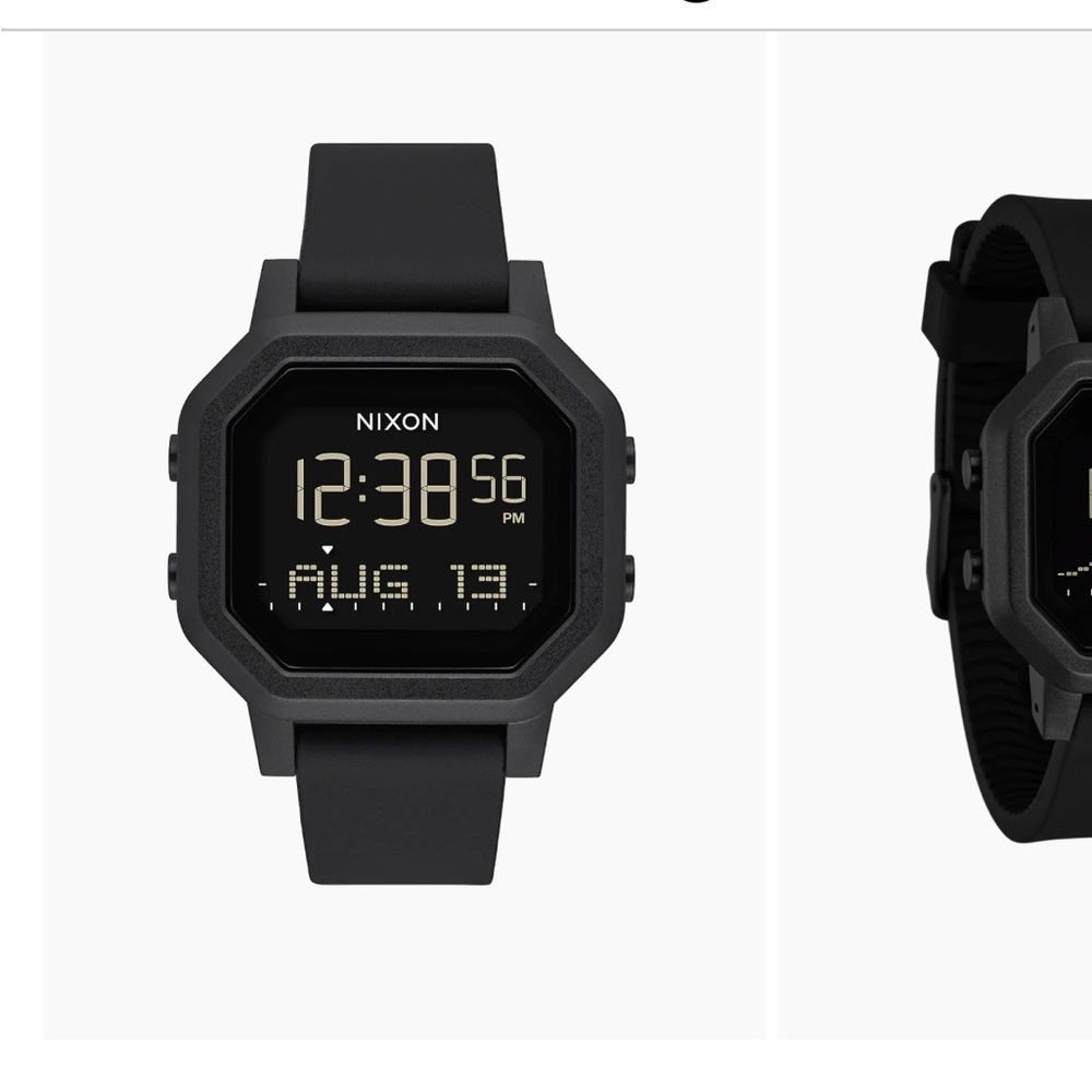 Nixon digital all black watch
